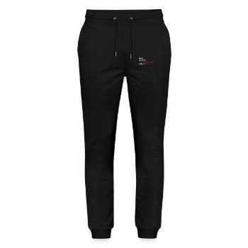 Eat Sleep True Crime Repeat Krimi Geschenk - Stanley/Stella Unisex Bio Jogginghose Mover  - Schwarz - Vorne - Marisol (170cm) & Nik (191cm)