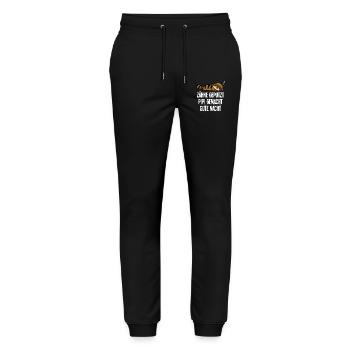 Waschbär Zähne Geputzt Gute Nacht Lustiges Motiv - Stanley/Stella Unisex Bio Jogginghose Mover  - Schwarz - Vorne - Marisol (170cm) & Nik (191cm)