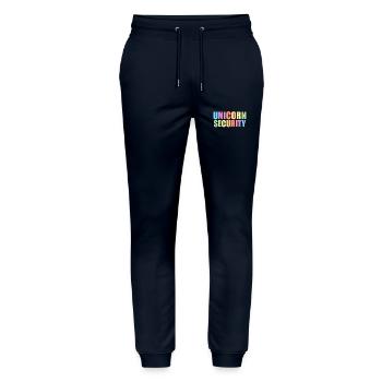 Unicorn Unicorns Fairy Tale Magical - Stanley/Stella Mover Unisex Organic Jogging Trousers - navy - Front - Marisol (170cm) & Nik (191cm)