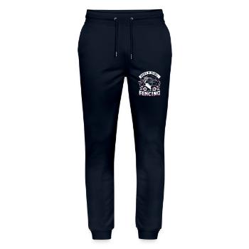 Fechten Fechter - Stanley/Stella Unisex Bio Jogginghose Mover  - Navy - Vorne - Marisol (170cm) & Nik (191cm)