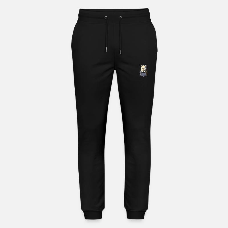 Alpaca Llama - Stanley/Stella Mover Unisex Organic Jogging Trousers - black