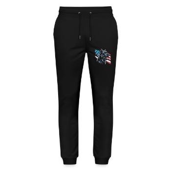 Cane Corso Dog - Stanley/Stella Mover Unisex Organic Jogging Trousers - black - Front - Marisol (170cm) & Nik (191cm)