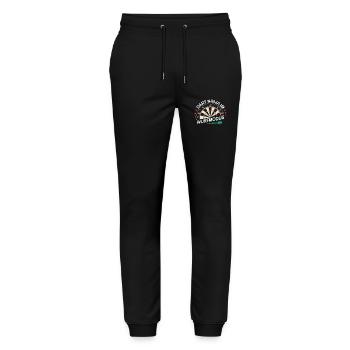 Dart Darts Dart Player Dart Sport - Stanley/Stella Mover Unisex Organic Jogging Trousers - black - Front - Marisol (170cm) & Nik (191cm)