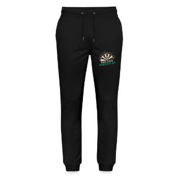 Dart Darts Dart Player Dart Sport - Stanley/Stella Mover Unisex Organic Jogging Trousers - black - Front - Marisol (170cm) & Nik (191cm)