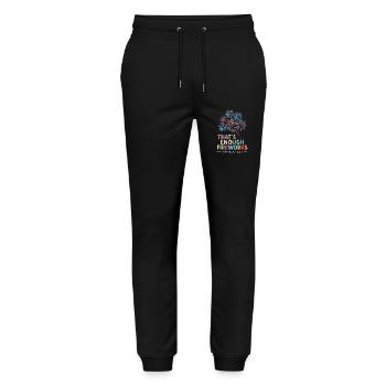 Pyrotechnie Feux d’artifice Pyrotechnie - Pantalon de jogging bio MOVER Stanley/Stella unisexe - noir - Devant - Marisol (170cm) & Nik (191cm)