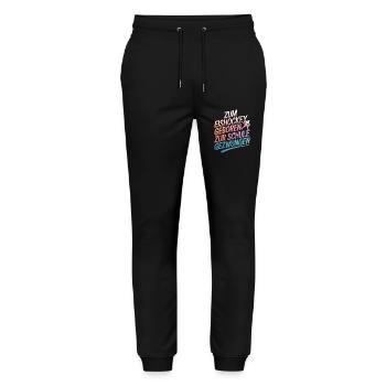 Hockey Hockey Sports Hockey Players - Stanley/Stella Mover Unisex Organic Jogging Trousers - black - Front - Marisol (170cm) & Nik (191cm)