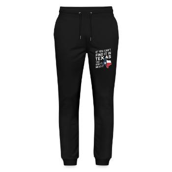 Texas State Texans Texas - Stanley/Stella Mover Unisex Organic Jogging Trousers - black - Front - Marisol (170cm) & Nik (191cm)