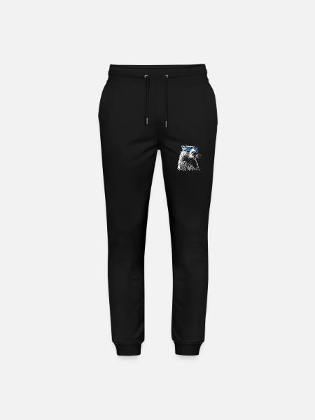 Cooles Capybara - Zeichnung Silhouette - Stanley/Stella Unisex Bio Jogginghose Mover  - Schwarz