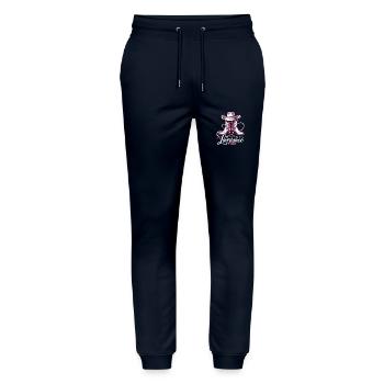 It's Linedance Time - Country Fan - Geschenk - Stanley/Stella Unisex Bio Jogginghose Mover  - Navy - Vorne - Marisol (170cm) & Nik (191cm)