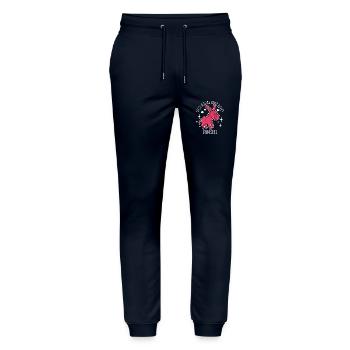 Just a girl who loves donkeys - Cartoon - Stanley/Stella Unisex Bio Jogginghose Mover  - Navy - Vorne - Marisol (170cm) & Nik (191cm)