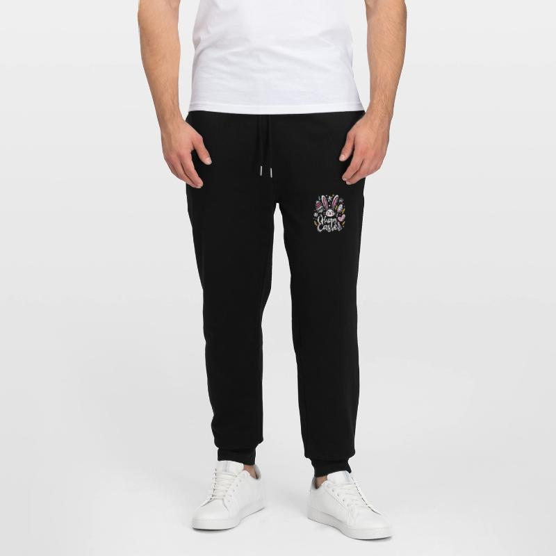 Happy Easter - Easter Bunny - Easter Egg - Gift Stanley/Stella Mover Unisex Organic Jogging Trousers