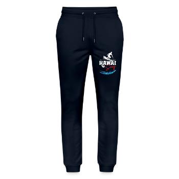 Hawai Surfing - Stanley/Stella Unisex Bio Jogginghose Mover  - Navy - Vorne - Marisol (170cm) & Nik (191cm)
