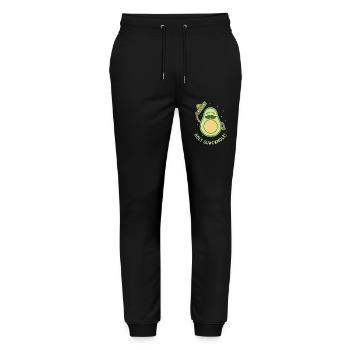Holy Guacamole - Stanley/Stella Mover Unisex Organic Jogging Trousers - black - Front - Marisol (170cm) & Nik (191cm)