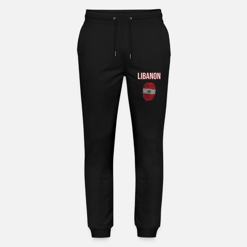 Liban Empreinte digitale - Pantalon de jogging bio MOVER Stanley/Stella unisexe - noir