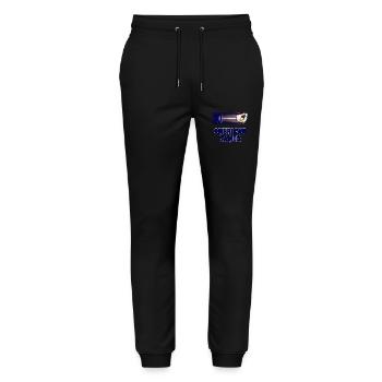 American Samoa - Stanley/Stella Mover Unisex Organic Jogging Trousers - black - Front - Marisol (170cm) & Nik (191cm)