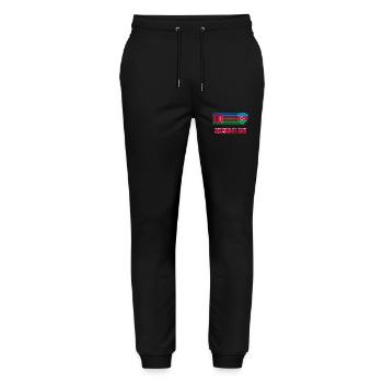 Azerbaijan - Stanley/Stella Mover Unisex Organic Jogging Trousers - black - Front - Marisol (170cm) & Nik (191cm)