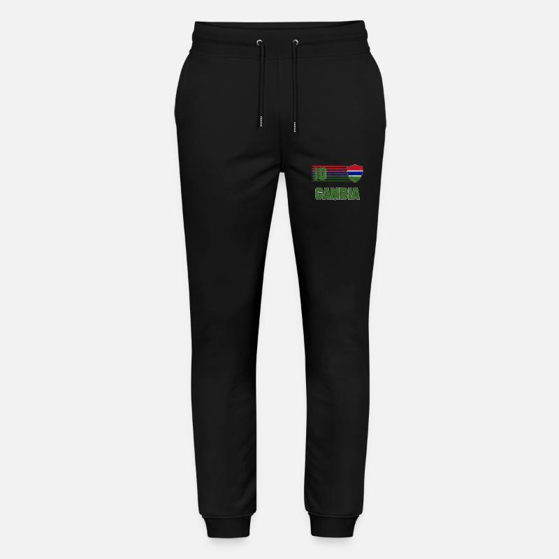 Gambia - Stanley/Stella Unisex Bio Jogginghose Mover  - Schwarz