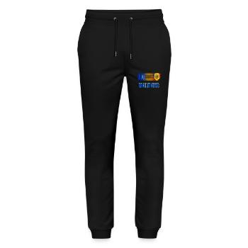 Moldavie - Pantalon de jogging bio MOVER Stanley/Stella unisexe - noir - Devant - Marisol (170cm) & Nik (191cm)