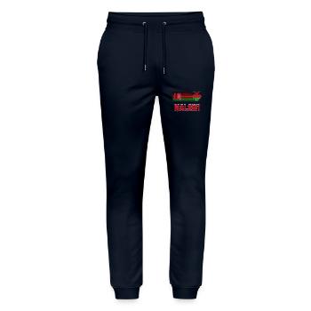 Malawi - Stanley/Stella Mover Unisex Organic Jogging Trousers - navy - Front - Marisol (170cm) & Nik (191cm)