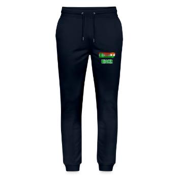 Niger - Stanley/Stella Mover Unisex Organic Jogging Trousers - navy - Front - Marisol (170cm) & Nik (191cm)