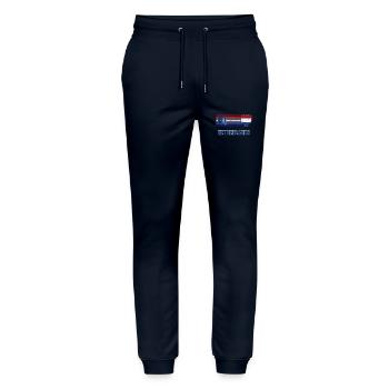Antilles néerlandaises - Pantalon de jogging bio MOVER Stanley/Stella unisexe - marine - Devant - Marisol (170cm) & Nik (191cm)