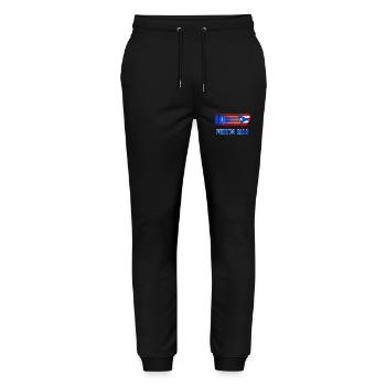 Puerto Rico - Stanley/Stella Mover Unisex Organic Jogging Trousers - black - Front - Marisol (170cm) & Nik (191cm)