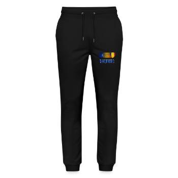 Roumanie - Pantalon de jogging bio MOVER Stanley/Stella unisexe - noir - Devant - Marisol (170cm) & Nik (191cm)