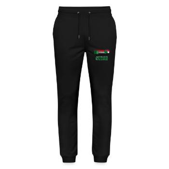 Sudan - Stanley/Stella Unisex Bio Jogginghose Mover  - Schwarz - Vorne - Marisol (170cm) & Nik (191cm)