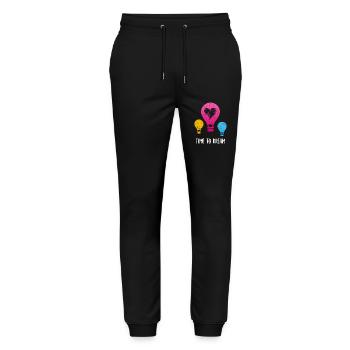Hot Air Balloon Balloon Ride Sky I Gift - Stanley/Stella Mover Unisex Organic Jogging Trousers - black - Front - Marisol (170cm) & Nik (191cm)