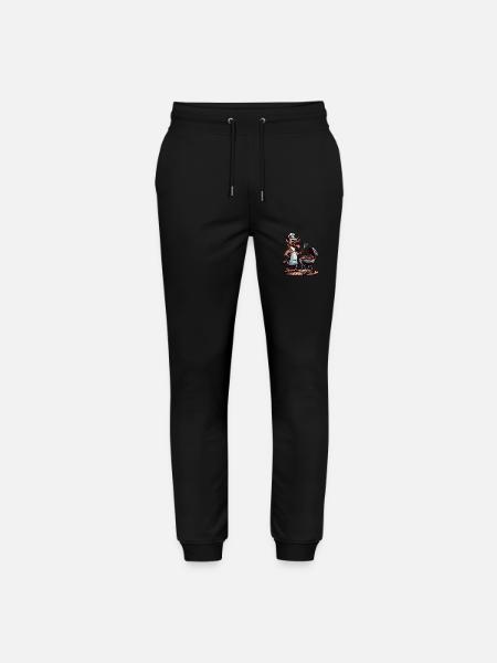 Hyäne als Grillchef im Sommer - Stanley/Stella Unisex Bio Jogginghose Mover - Schwarz