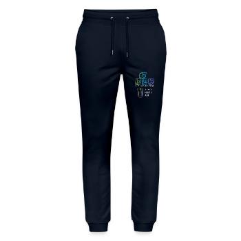 WASD Aim Gaming Zocken Videospiel, PC, Computer - Stanley/Stella Unisex Bio Jogginghose Mover  - Navy - Vorne - Marisol (170cm) & Nik (191cm)