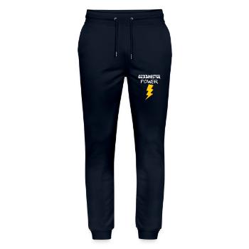Pouvoir des frères et sœurs - Pantalon de jogging bio MOVER Stanley/Stella unisexe - marine - Devant - Marisol (170cm) & Nik (191cm)