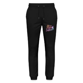 Butterfly Monarch Butterfly Colorful Butterflies - Stanley/Stella Mover Unisex Organic Jogging Trousers - black - Front - Marisol (170cm) & Nik (191cm)