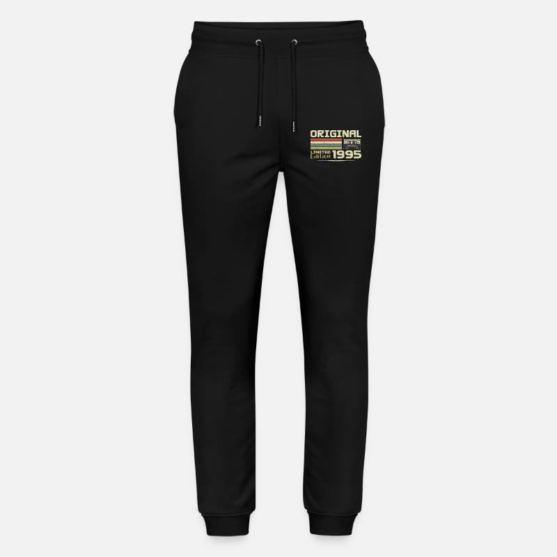 Retro 1995 Anniversary Gift Born in 1995 Original - Stanley/Stella Mover Unisex Organic Jogging Trousers - black