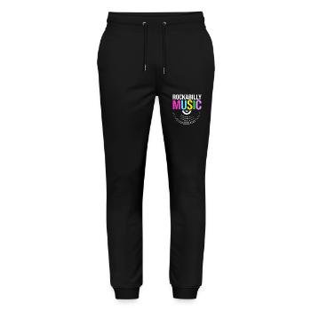 Chaussette Hop - Pantalon de jogging bio MOVER Stanley/Stella unisexe - noir - Devant - Marisol (170cm) & Nik (191cm)