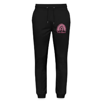 Schulkind Einschulung Schulanfang Mädchen - Stanley/Stella Unisex Bio Jogginghose Mover  - Schwarz - Vorne - Marisol (170cm) & Nik (191cm)