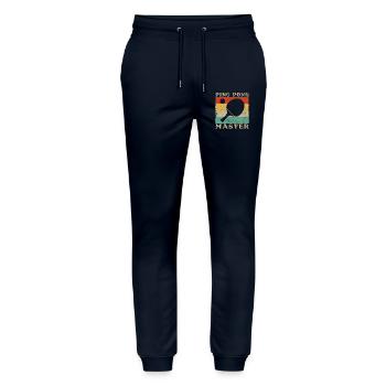 Ping pong master Cadeau Humour - Pantalon de jogging bio MOVER Stanley/Stella unisexe - marine - Devant - Marisol (170cm) & Nik (191cm)