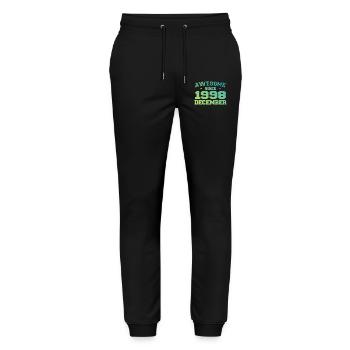 Birthday December 1998 - Gift December 1998 - Stanley/Stella Mover Unisex Organic Jogging Trousers - black - Front - Marisol (170cm) & Nik (191cm)