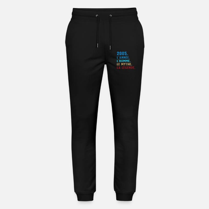 2005 Year Man Myth Legend - Stanley/Stella Mover Unisex Organic Jogging Trousers - black