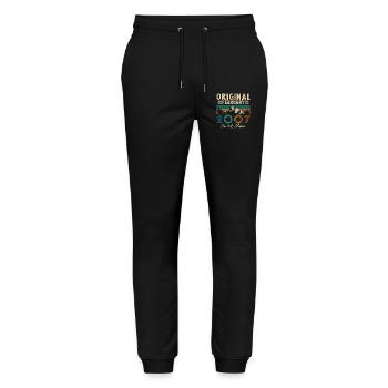 February 2007 Vintage Birthday 2007 Gift - Stanley/Stella Mover Unisex Organic Jogging Trousers - black - Front - Marisol (170cm) & Nik (191cm)