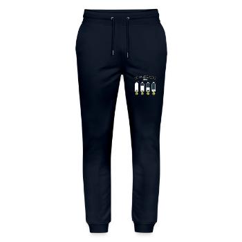 Plongée sous-marine Plongeur Plongée sous-marine - Pantalon de jogging bio MOVER Stanley/Stella unisexe - marine - Devant - Marisol (170cm) & Nik (191cm)