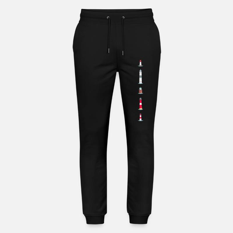 Phares sur l’île de Sylt - Pantalon de jogging bio MOVER Stanley/Stella unisexe - noir