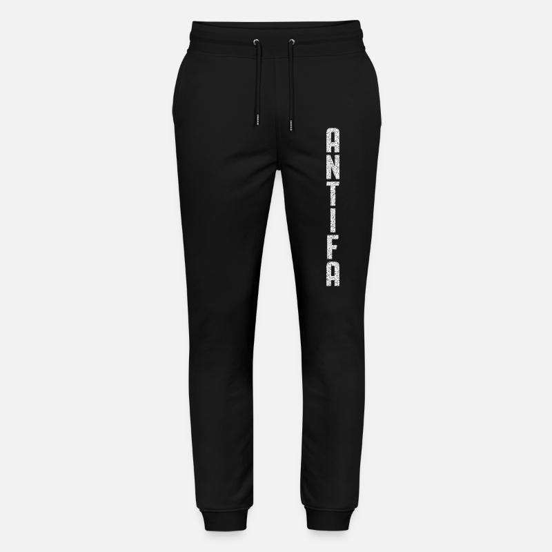 Antifa Vertical - Stanley/Stella Mover Unisex Organic Jogging Trousers - black