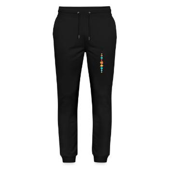 Space Planets Universe Space - Stanley/Stella Mover Unisex Organic Jogging Trousers - black - Front - Marisol (170cm) & Nik (191cm)