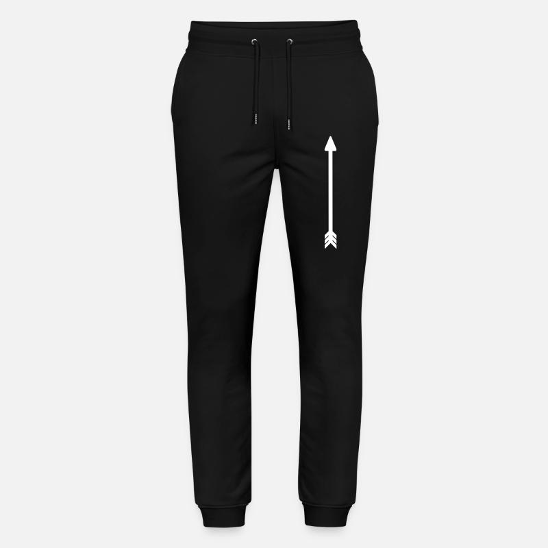 Pfeil lang hell - Stanley/Stella Unisex Bio Jogginghose Mover  - Schwarz