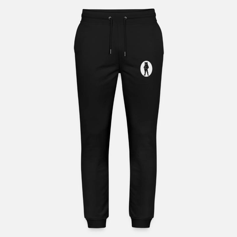 Wolf - Stanley/Stella Unisex Bio Jogginghose Mover  - Schwarz