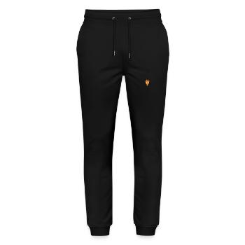 Wildtiere - Stanley/Stella Unisex Bio Jogginghose Mover  - Schwarz - Vorne - Marisol (170cm) & Nik (191cm)