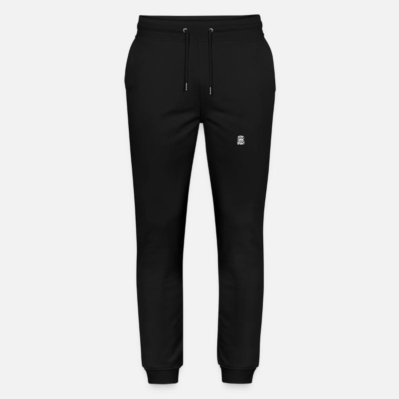 Restez effrayant drôle Halloween Design - Pantalon de jogging bio MOVER Stanley/Stella unisexe - noir