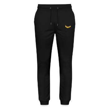 Banana - Stanley/Stella Unisex Bio Jogginghose Mover  - Schwarz - Vorne - Marisol (170cm) & Nik (191cm)