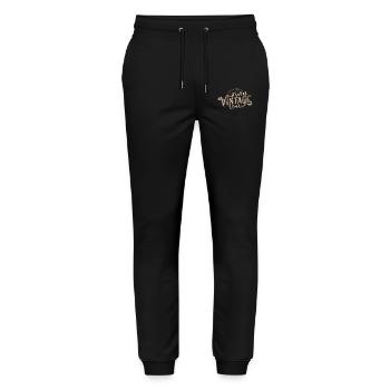 Gift July 1941 Birthday July 1941 July - Stanley/Stella Mover Unisex Organic Jogging Trousers - black - Front - Marisol (170cm) & Nik (191cm)